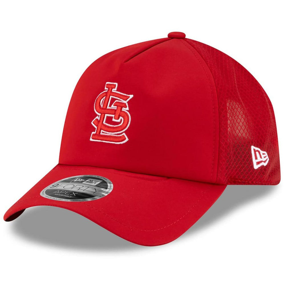 St. Louis Cardinals New Era 2026 Batting Practice Apex 9FORTY Adjustable Trucker Hat | MLB For sale