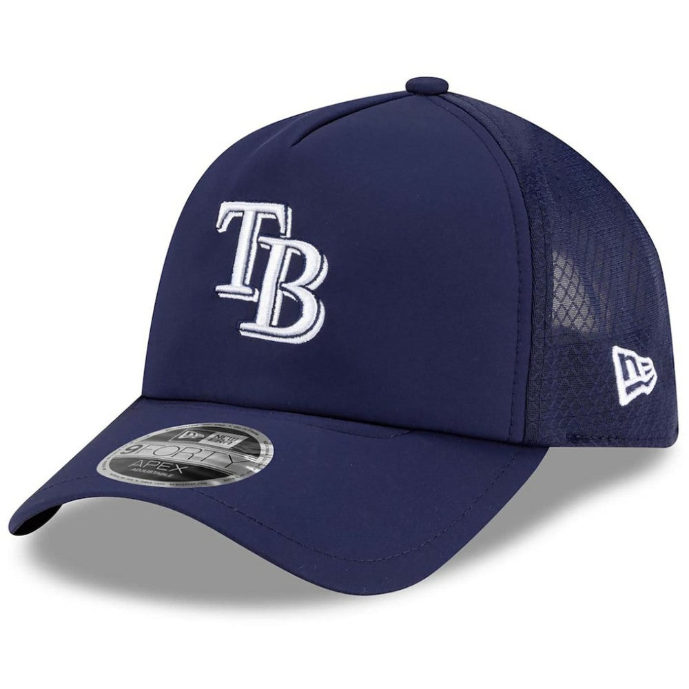Tampa Bay Rays New Era 2026 Batting Practice Apex 9FORTY Adjustable Trucker Hat | MLB Sale