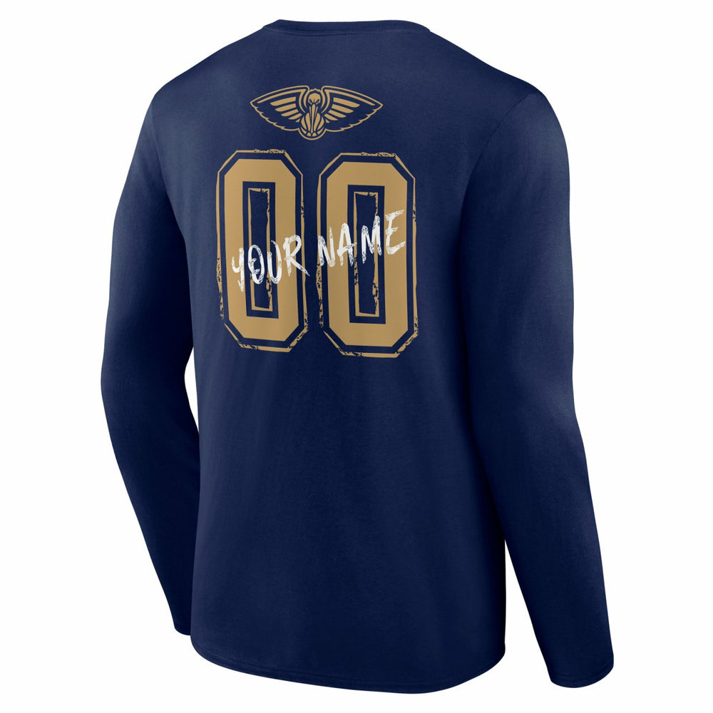 New Orleans Pelicans Hustle Custom Long Sleeve T-Shirt Discount