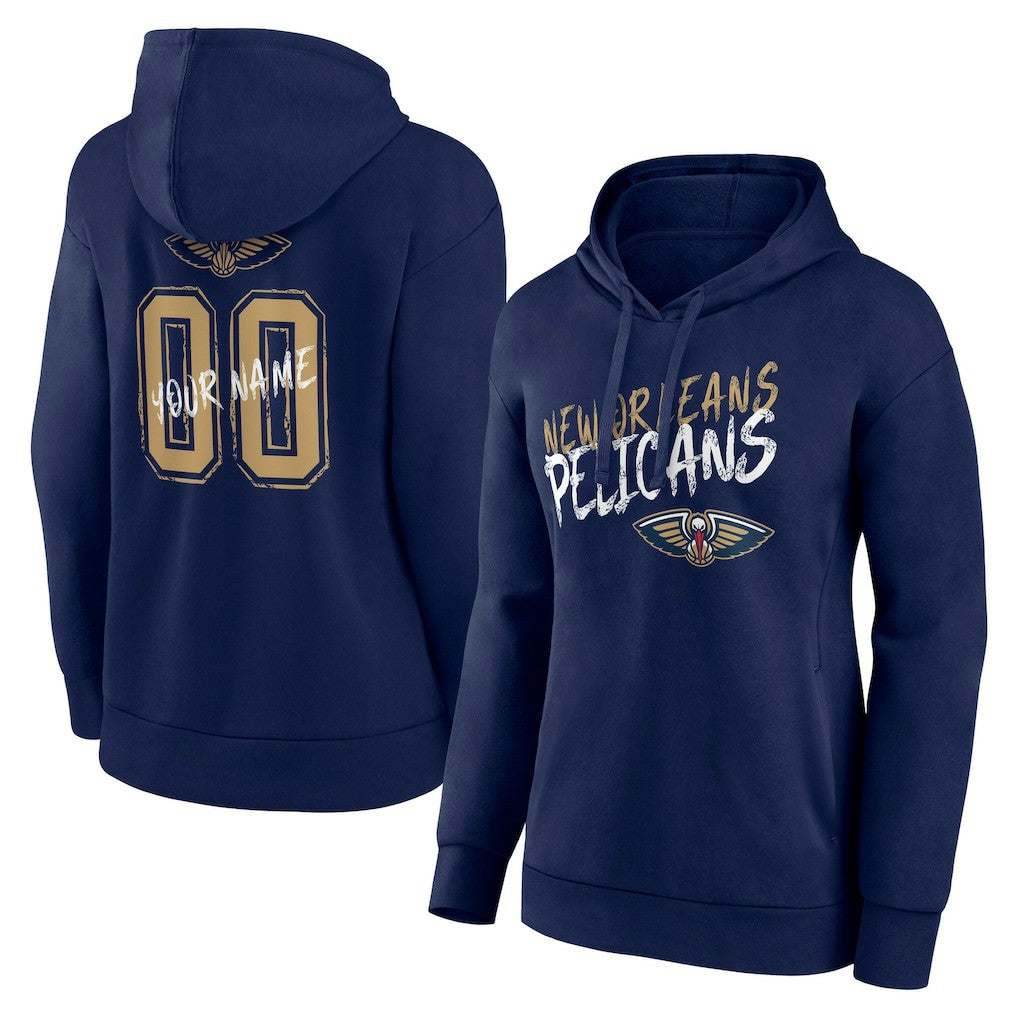 New Orleans Pelicans Women's Hustle Custom Pullover Hoodie Discount