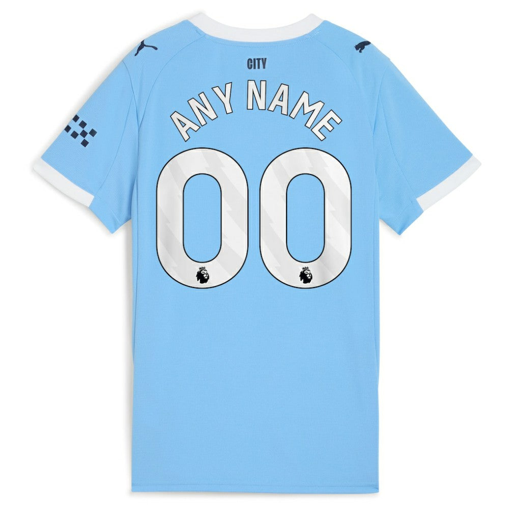 Manchester City Women's 2025/26 Home Replica Custom Jersey Sky Blue - Puma
