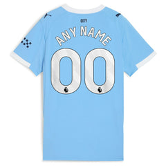 Manchester City Women's 2025/26 Home Replica Custom Jersey Sky Blue - Puma