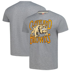 Cleveland Browns  Homage Unisex Tri-Blend Dawg Pound XL Bone Collar T-Shirt