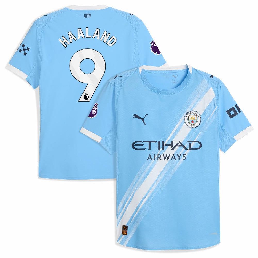 Erling Haaland Manchester City 2025/26 Home Player Jersey Sky Blue - Puma