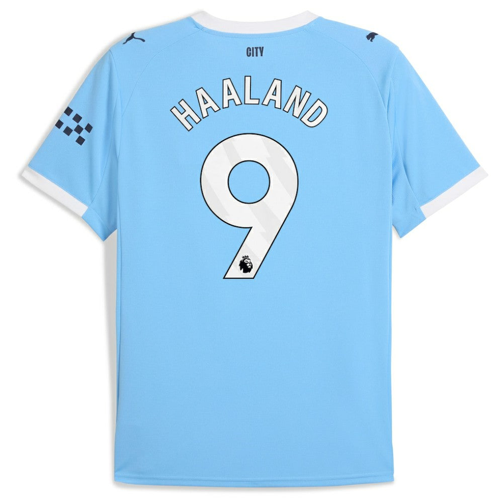 Erling Haaland Manchester City 2025/26 Home Replica Player Jersey Sky Blue - Puma