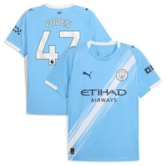 Phil Foden Manchester City 2025/26 Home Replica Player Jersey Sky Blue - Puma