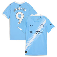 Erling Haaland Manchester City Women's 2025/26 Home Replica Player Jersey Sky Blue - Puma