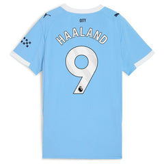 Erling Haaland Manchester City Women's 2025/26 Home Replica Player Jersey Sky Blue - Puma