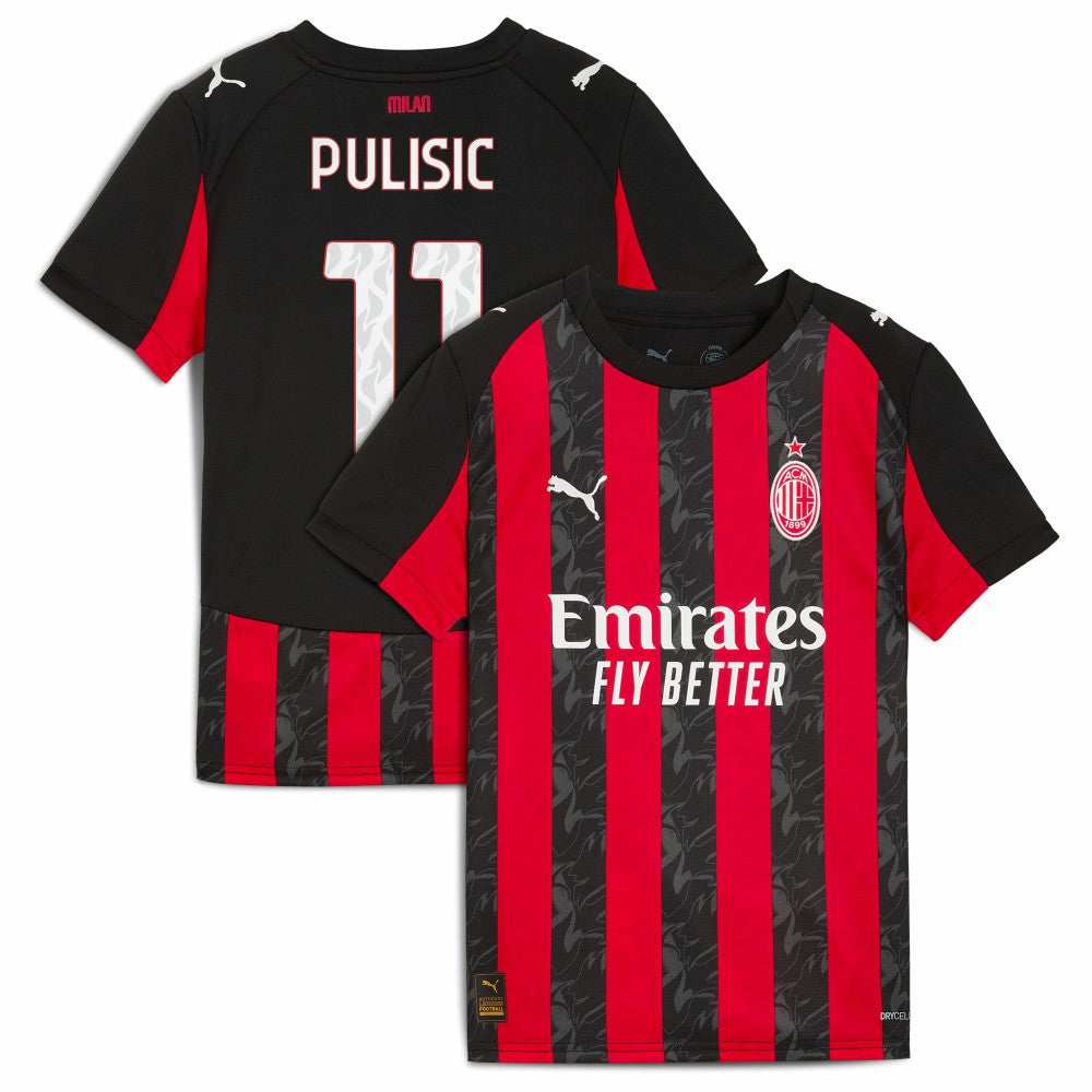 Christian Pulisic AC Milan Youth 2025/26 Home Replica Player Jersey Red - Puma