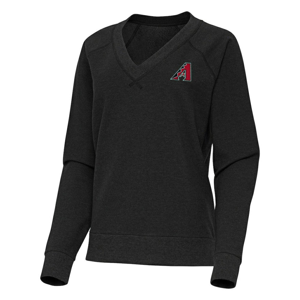 Arizona Diamondbacks Antigua Women's Varsity Tri-Blend V-Neck Long Sleeve T-Shirt | MLB On Sale