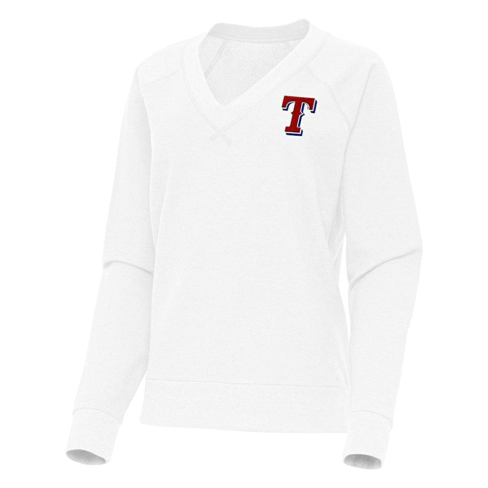 Texas Rangers Antigua Women's Varsity Tri-Blend V-Neck Long Sleeve T-Shirt | MLB Shop