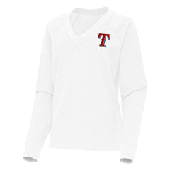 Texas Rangers Antigua Women's Varsity Tri-Blend V-Neck Long Sleeve T-Shirt | MLB Shop