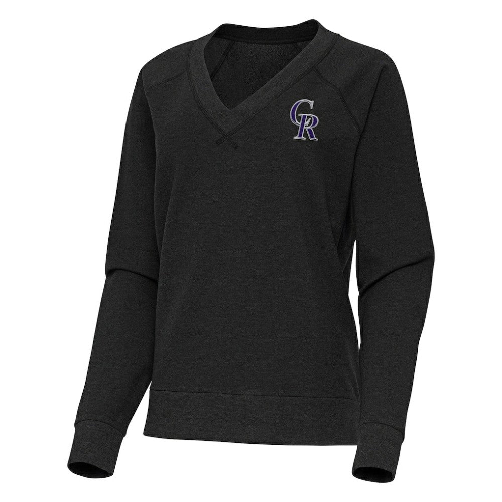 Colorado Rockies Antigua Women's Varsity Tri-Blend V-Neck Long Sleeve T-Shirt | MLB Online