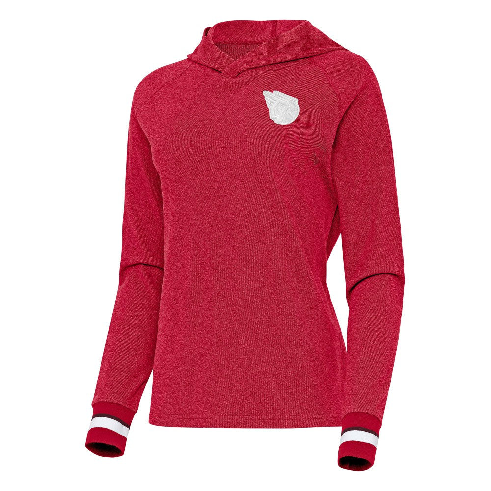 Cleveland Guardians Antigua Women's Trek Pullover Hoodie | MLB Outlet