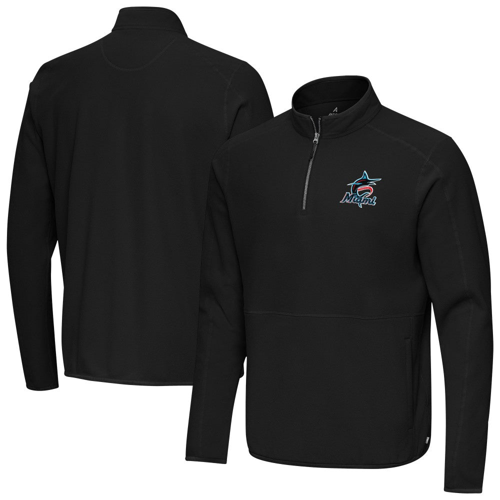 Miami Marlins Antigua Step Up Quarter-Zip Pullover | MLB Sale