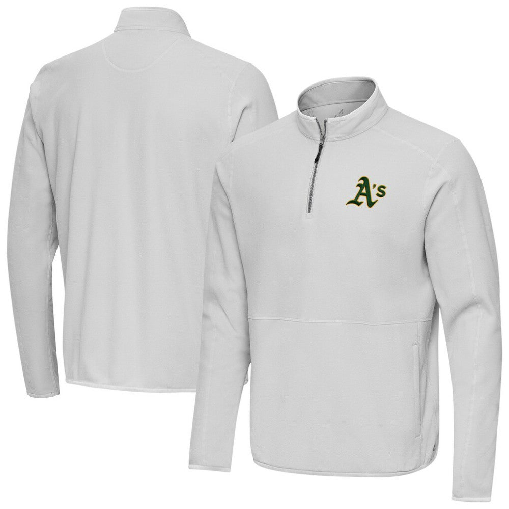 Athletics Antigua Step Up Quarter-Zip Pullover | MLB New