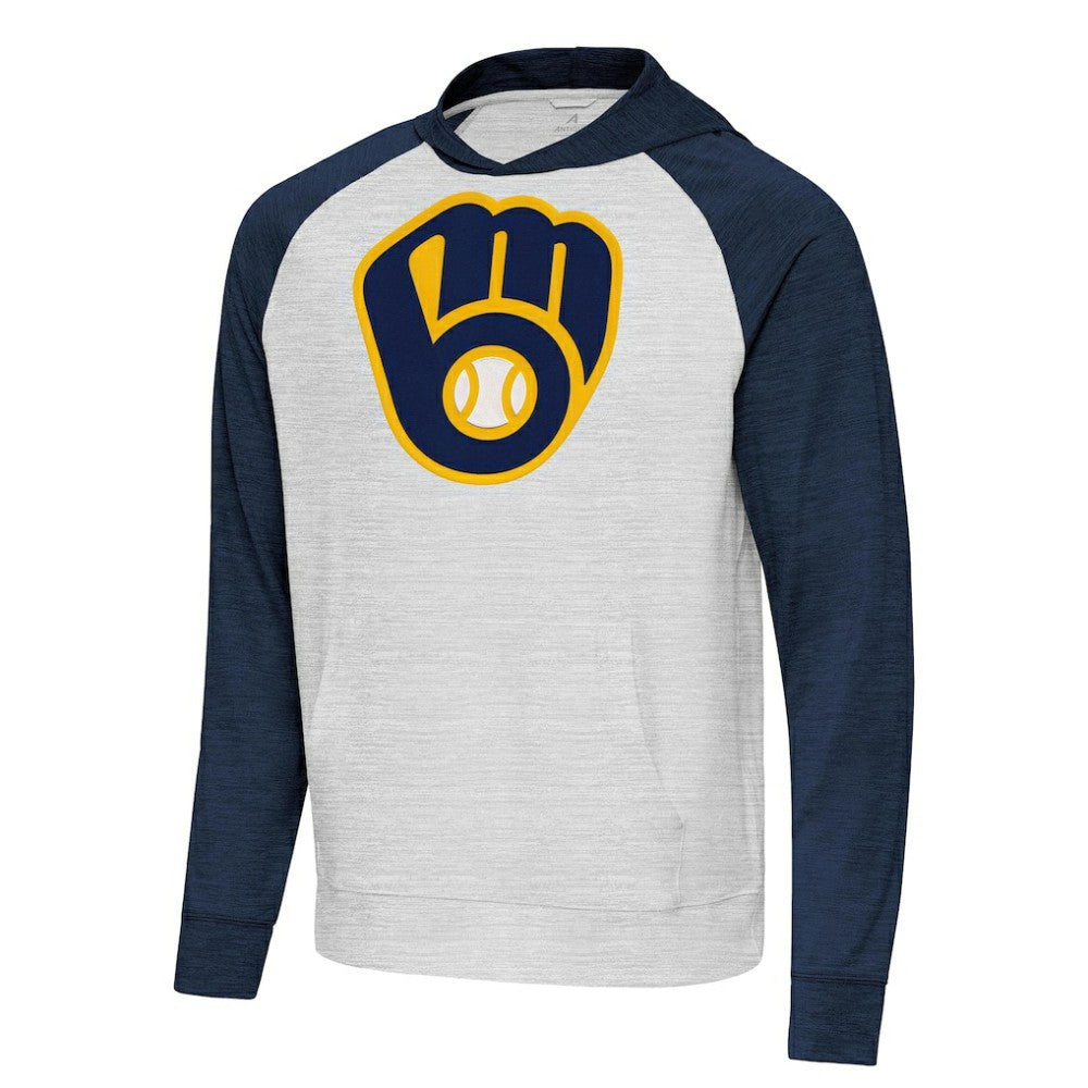 Milwaukee Brewers Antigua Urgent Pullover Hoodie | MLB Sale