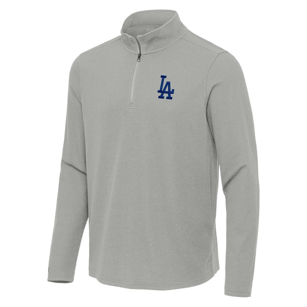 Los Angeles Dodgers Antigua Sync Tri-Blend Quarter-Zip Pullover | MLB New