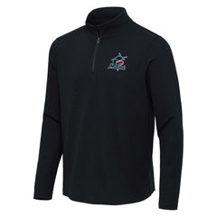 Miami Marlins Antigua Sync Tri-Blend Quarter-Zip Pullover | MLB Shop