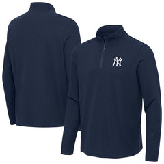 New York Yankees Antigua Sync Tri-Blend Quarter-Zip Pullover | MLB For sale