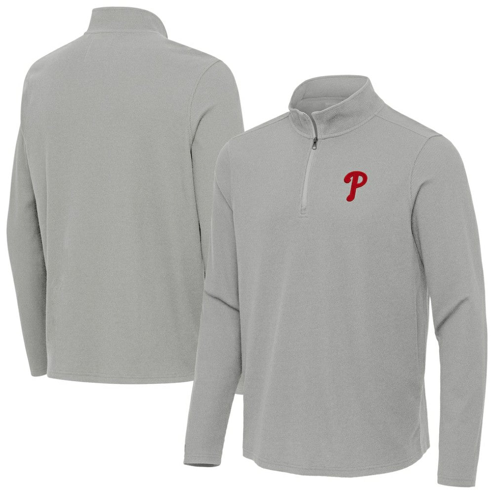Philadelphia Phillies Antigua Sync Tri-Blend Quarter-Zip Pullover | MLB Near me