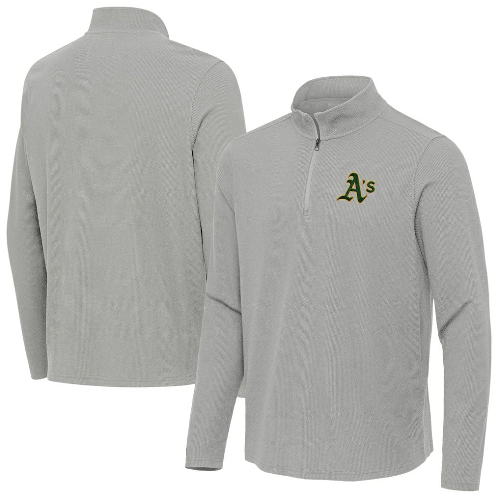 Athletics Antigua Sync Tri-Blend Quarter-Zip Pullover | MLB Near me