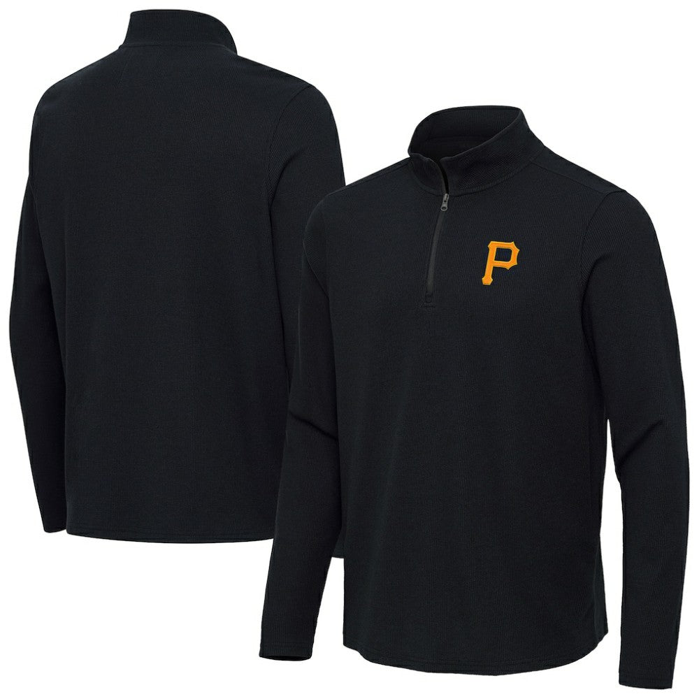 Pittsburgh Pirates Antigua Sync Tri-Blend Quarter-Zip Pullover | MLB Near me