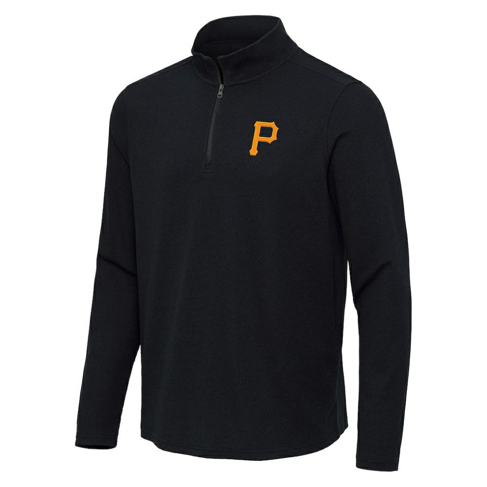 Pittsburgh Pirates Antigua Sync Tri-Blend Quarter-Zip Pullover | MLB Near me