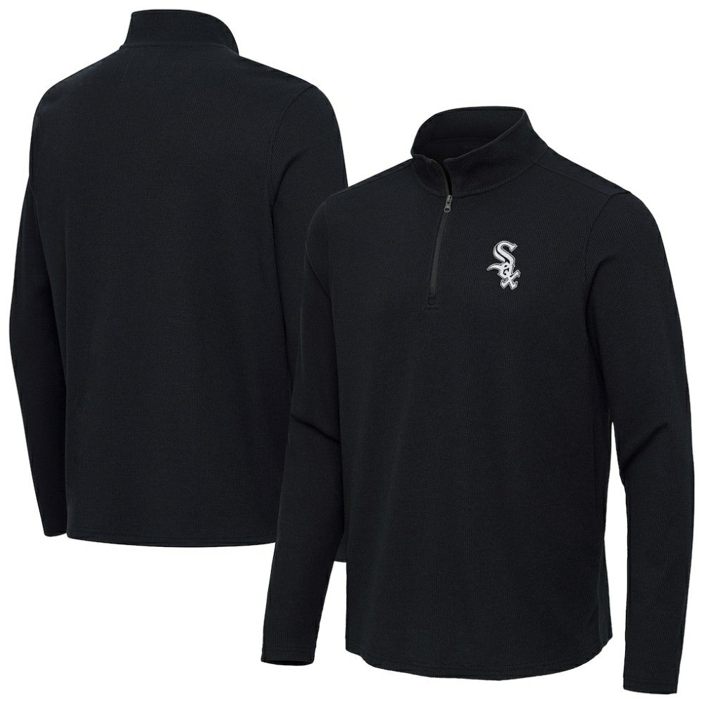 Chicago White Sox Antigua Sync Tri-Blend Quarter-Zip Pullover | MLB On Sale
