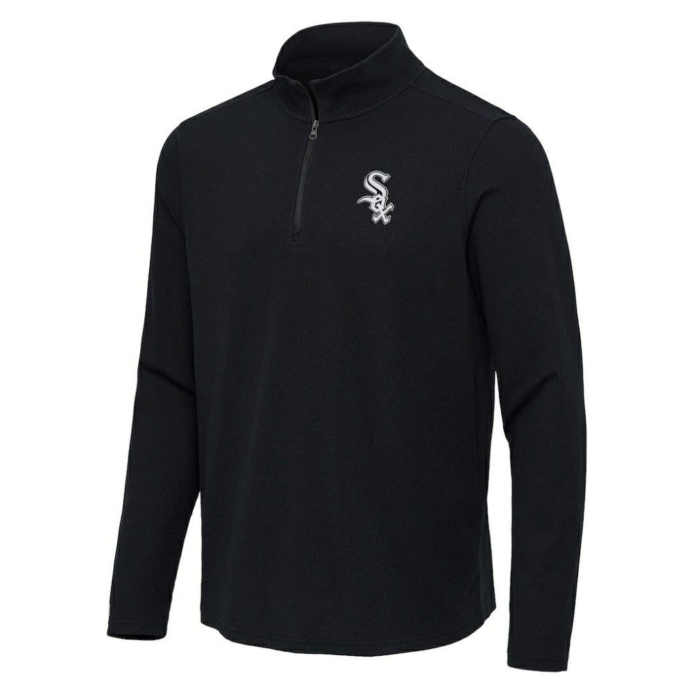 Chicago White Sox Antigua Sync Tri-Blend Quarter-Zip Pullover | MLB On Sale