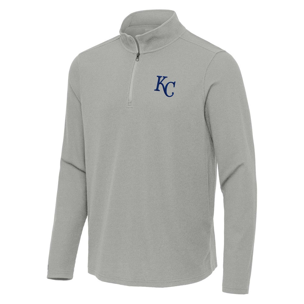 Kansas City Royals Antigua Sync Tri-Blend Quarter-Zip Pullover | MLB New