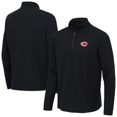 Cincinnati Reds Antigua Sync Tri-Blend Quarter-Zip Pullover | MLB Online