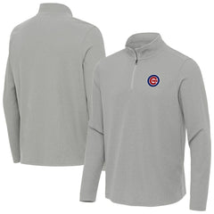 Chicago Cubs Antigua Sync Tri-Blend Quarter-Zip Pullover | MLB Shop