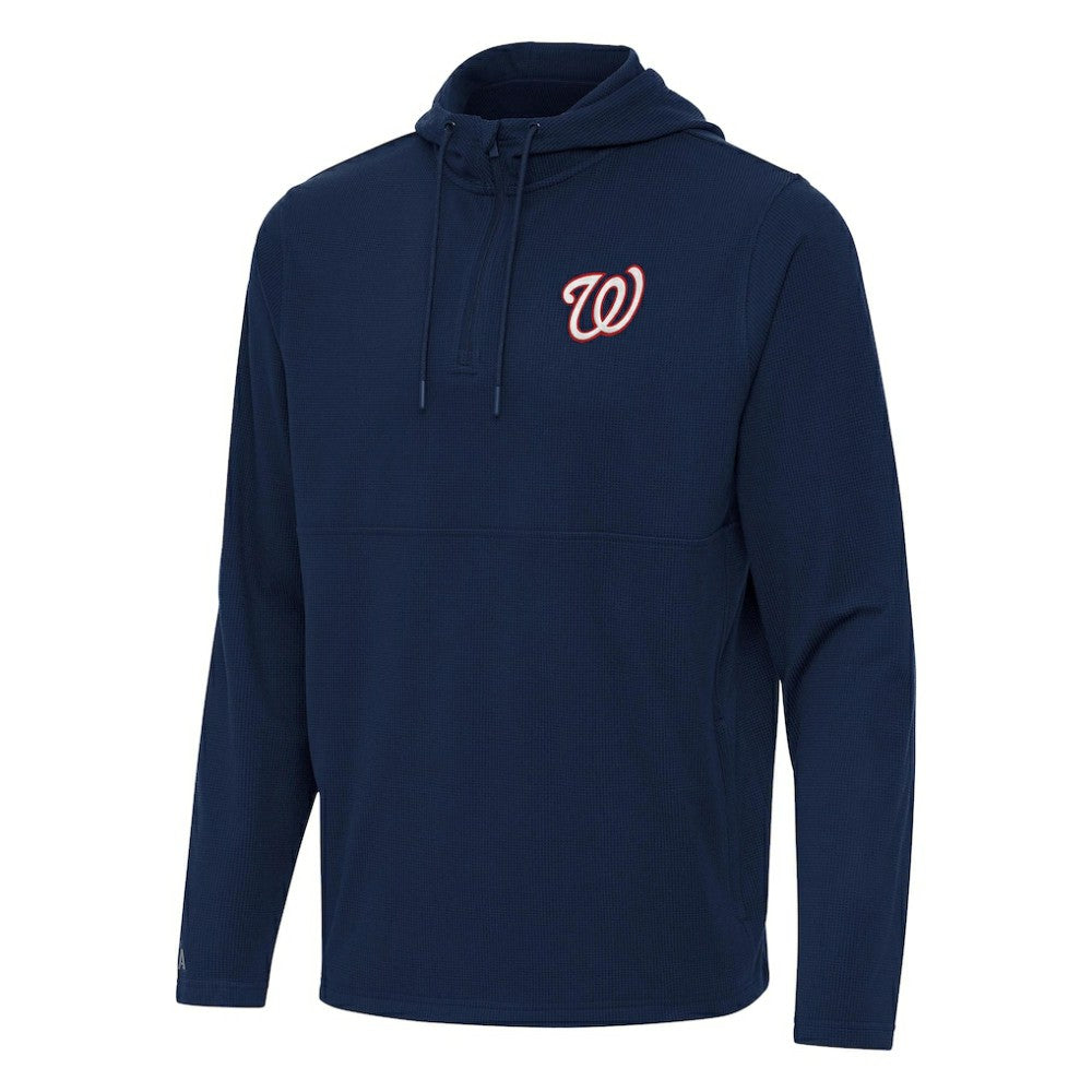 Washington Nationals Antigua Connected Quarter-Zip Pullover Hoodie | MLB On Sale