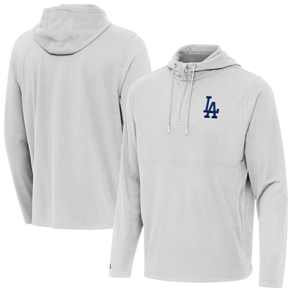 Los Angeles Dodgers Antigua Connected Quarter-Zip Pullover Hoodie | MLB New