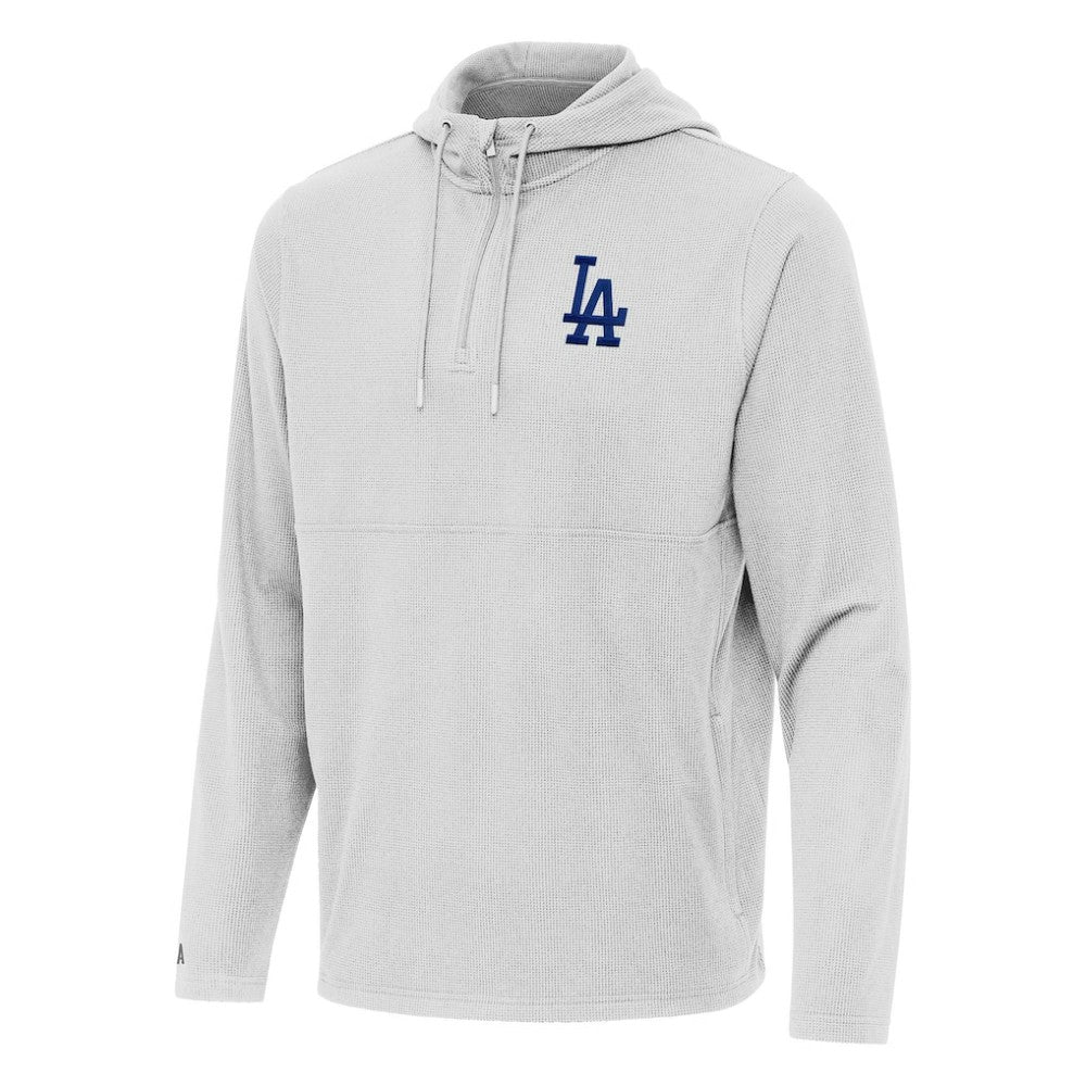 Los Angeles Dodgers Antigua Connected Quarter-Zip Pullover Hoodie | MLB New