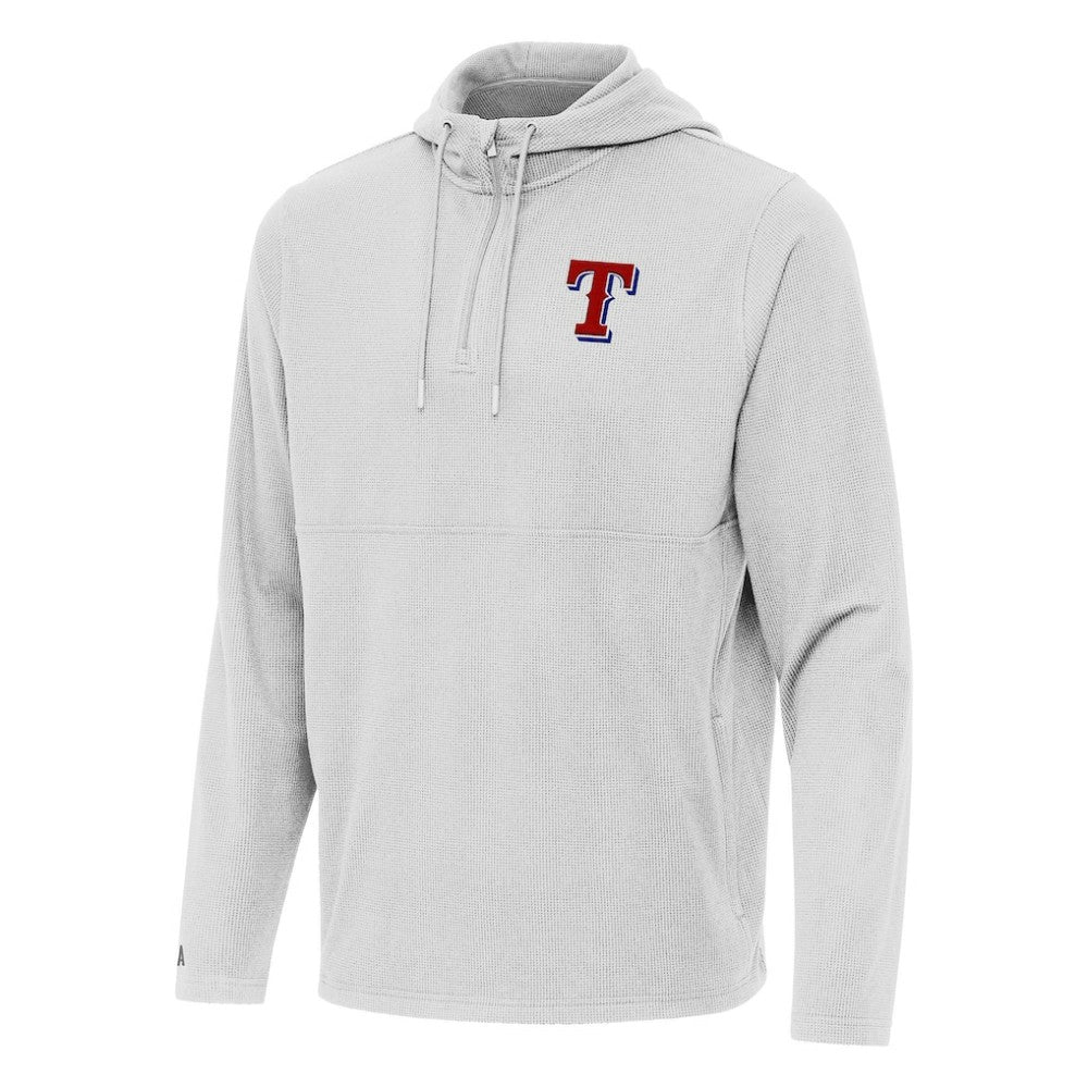 Texas Rangers Antigua Connected Quarter-Zip Pullover Hoodie | MLB Sale