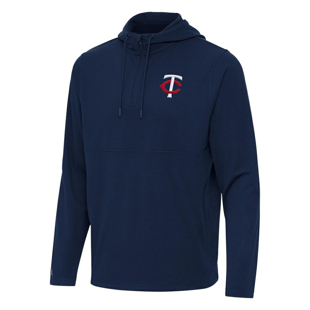 Minnesota Twins Antigua Connected Quarter-Zip Pullover Hoodie | MLB US