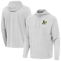Athletics Antigua Connected Quarter-Zip Pullover Hoodie | MLB Shop