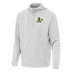 Athletics Antigua Connected Quarter-Zip Pullover Hoodie | MLB Shop