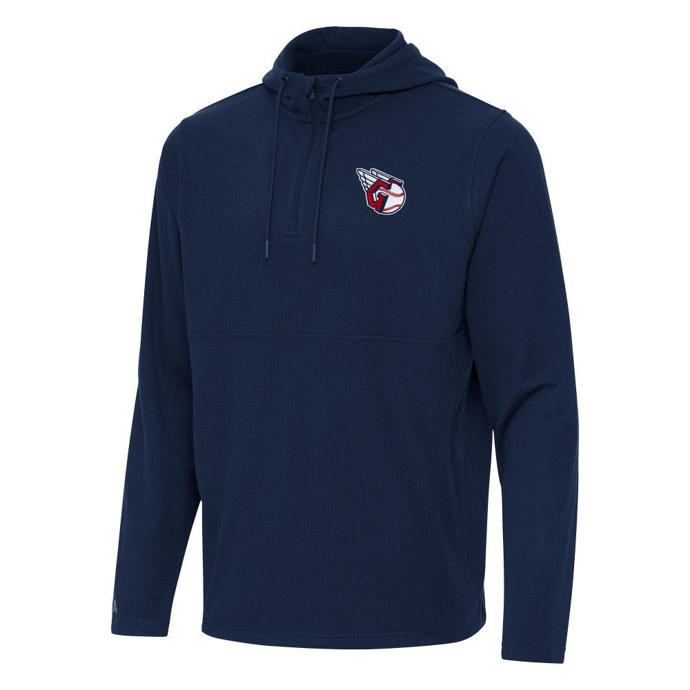 Cleveland Guardians Antigua Connected Quarter-Zip Pullover Hoodie | MLB New