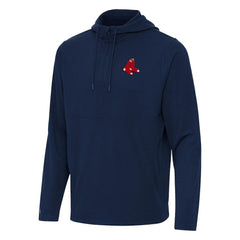 Boston Red Sox Antigua Connected Quarter-Zip Pullover Hoodie | MLB New