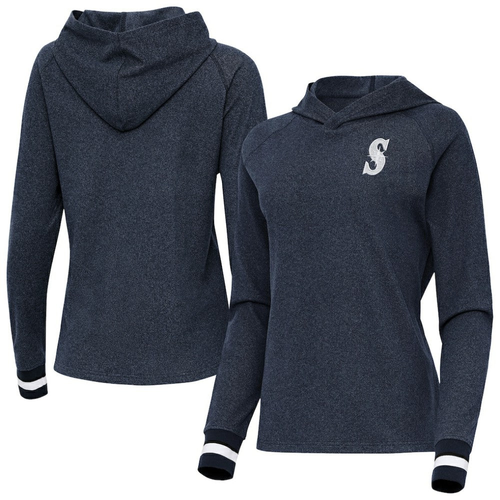 Seattle Mariners Antigua Women's Trek Pullover Hoodie | MLB Discount