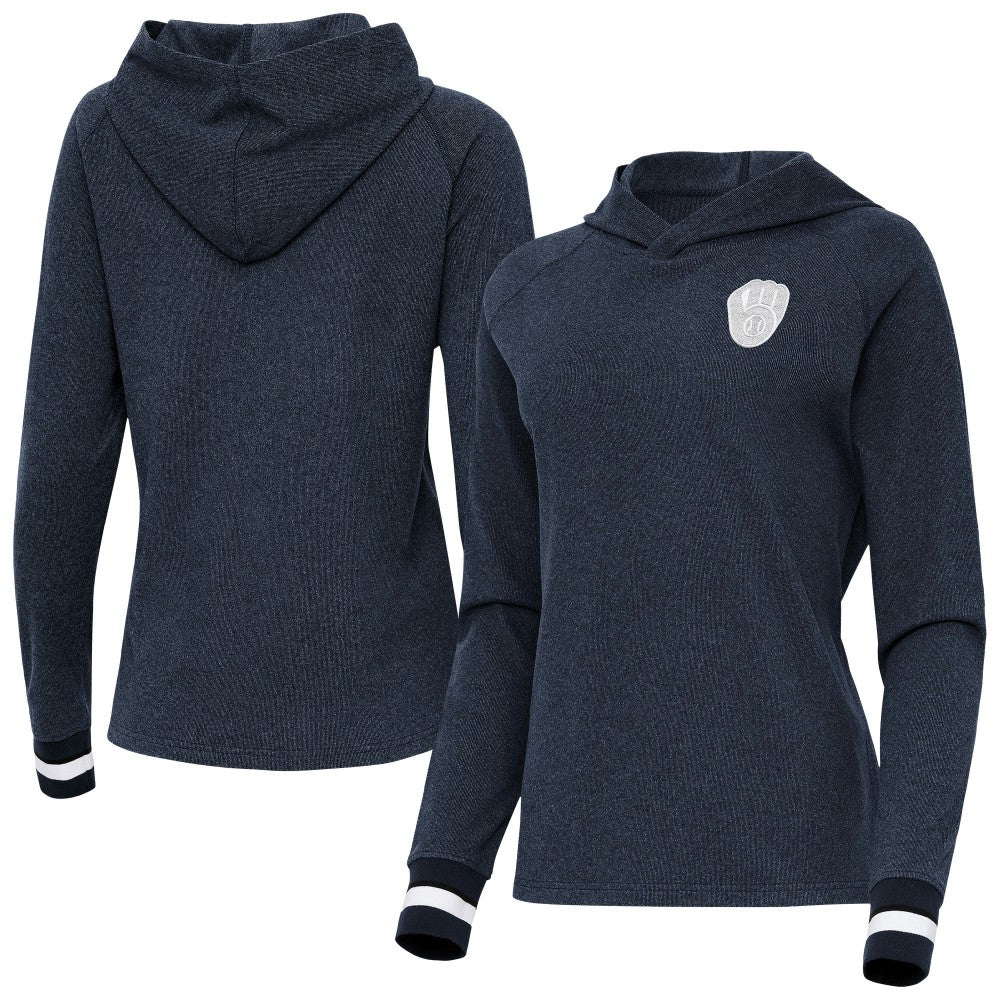 Milwaukee Brewers Antigua Women's Trek Pullover Hoodie | MLB Sale