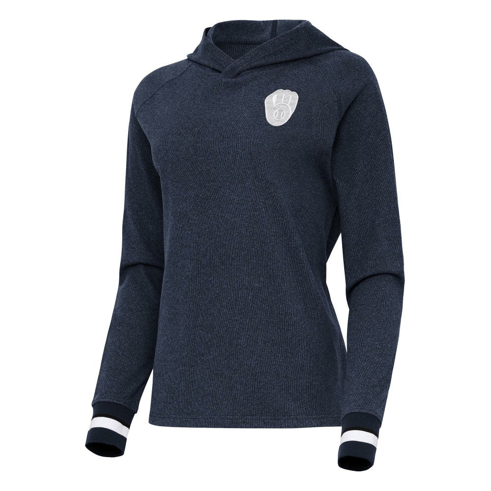 Milwaukee Brewers Antigua Women's Trek Pullover Hoodie | MLB Sale