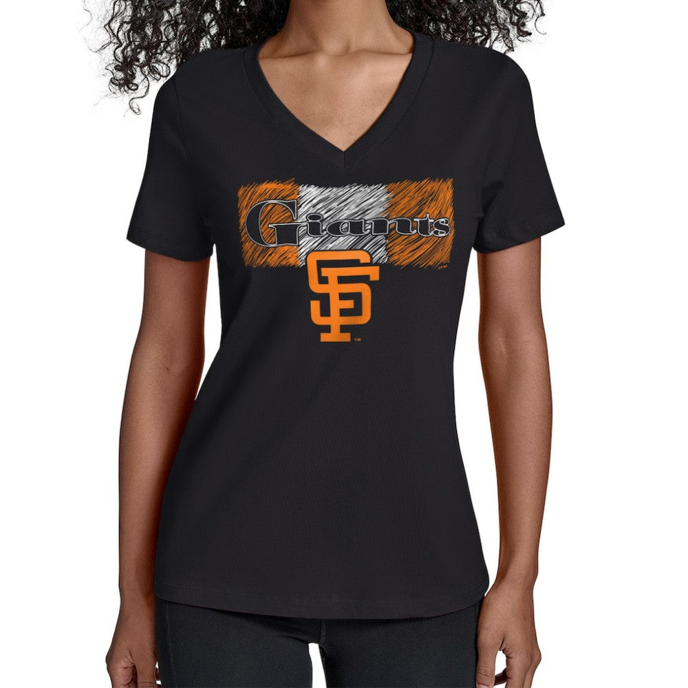 San Francisco Giants Starter Women's Team Color Shading V-Neck T-Shirt | MLB Online