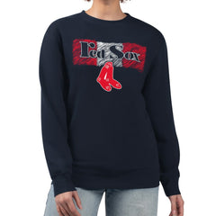 Boston Red Sox Starter Women's Team Color Shading Fleece Pullover Sweatshirt | MLB For sale