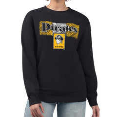 Pittsburgh Pirates Starter Women's Team Color Shading Fleece Pullover Sweatshirt | MLB On Sale