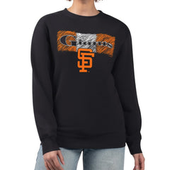 San Francisco Giants Starter Women's Team Color Shading Fleece Pullover Sweatshirt | MLB New