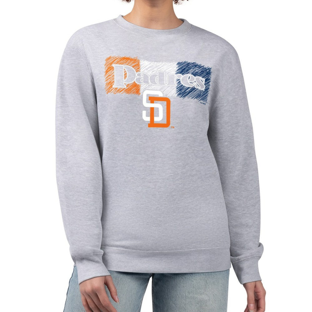 San Diego Padres Starter Women's Team Color Shading Fleece Pullover Sweatshirt | MLB Near me
